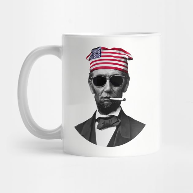 Smokin' Hot Independence: Cool Abe Lincoln With Sunglasses and a Lit Cigarette by TwistedCharm